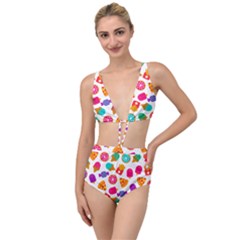 Candies Are Love Tied Up Two Piece Swimsuit by designsbymallika