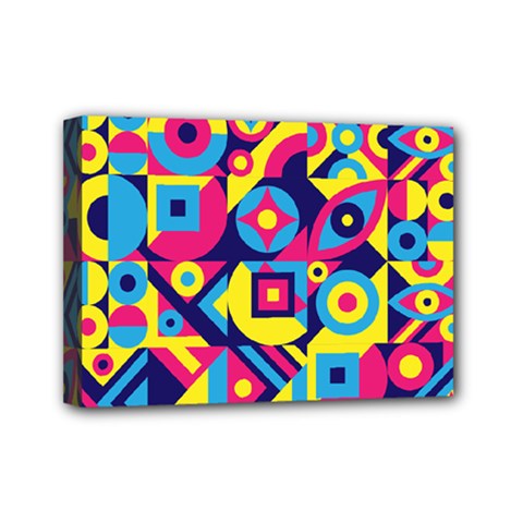 Doodle Pattern Mini Canvas 7  X 5  (stretched) by designsbymallika