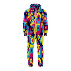 Doodle Pattern Hooded Jumpsuit (kids)