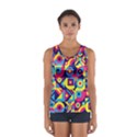 DOODLE PATTERN Sport Tank Top  View1