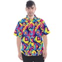 DOODLE PATTERN Men s Short Sleeve Shirt View1