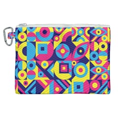 Doodle Pattern Canvas Cosmetic Bag (xl) by designsbymallika