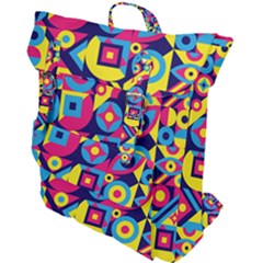 Doodle Pattern Buckle Up Backpack by designsbymallika