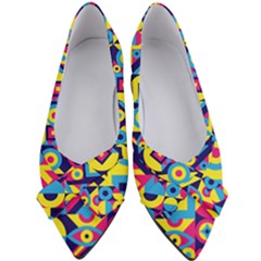 Doodle Pattern Women s Bow Heels