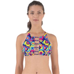 Doodle Pattern Perfectly Cut Out Bikini Top