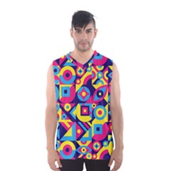 Doodle Pattern Men s Basketball Tank Top by designsbymallika