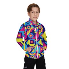 Doodle Pattern Kids  Windbreaker by designsbymallika