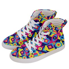 Doodle Pattern Men s Hi-top Skate Sneakers by designsbymallika