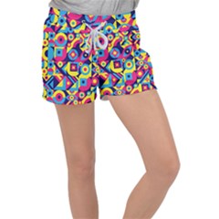 Doodle Pattern Women s Velour Lounge Shorts by designsbymallika