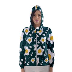 Wanna Have Some Egg? Women s Hooded Windbreaker by designsbymallika