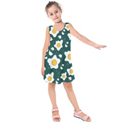 Wanna Have Some Egg? Kids  Sleeveless Dress by designsbymallika