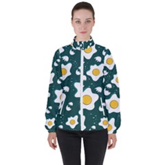 Wanna Have Some Egg? Women s High Neck Windbreaker by designsbymallika