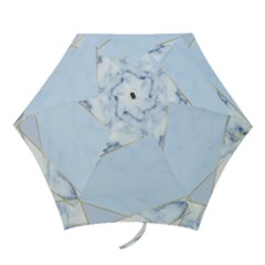 Blue Marble Print Mini Folding Umbrellas by designsbymallika