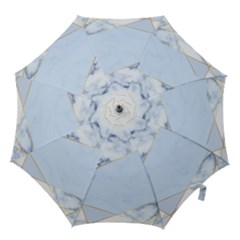 Blue Marble Print Hook Handle Umbrellas (medium) by designsbymallika