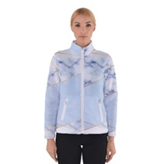 Blue Marble Print Winter Jacket