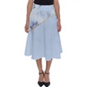 BLUE MARBLE PRINT Perfect Length Midi Skirt View1