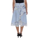 BLUE MARBLE PRINT Perfect Length Midi Skirt View2