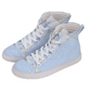 BLUE MARBLE PRINT Women s Hi-Top Skate Sneakers View2