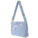 BLUE MARBLE PRINT Full Print Messenger Bag (M) View2