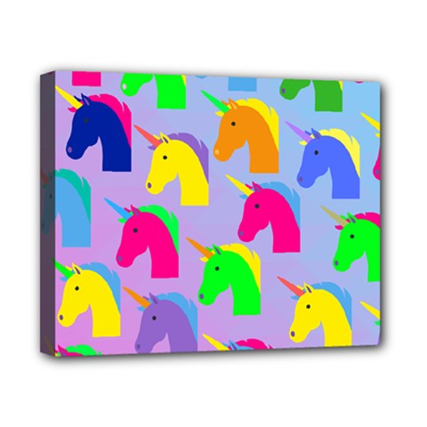 Unicorn Love Canvas 10  X 8  (stretched) by designsbymallika