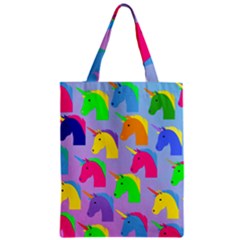 Unicorn Love Zipper Classic Tote Bag by designsbymallika