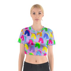 Unicorn Love Cotton Crop Top by designsbymallika