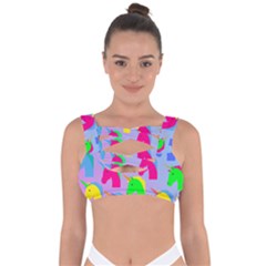 Unicorn Love Bandaged Up Bikini Top