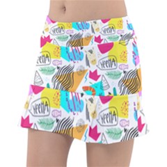 Doodle Pattern Tennis Skorts by designsbymallika