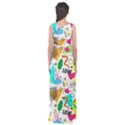 DOODLE PATTERN Empire Waist Maxi Dress View2