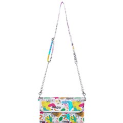 Doodle Pattern Mini Crossbody Handbag by designsbymallika