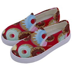 Donut  Kids  Canvas Slip Ons by designsbymallika