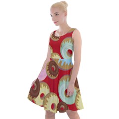 Donut  Knee Length Skater Dress