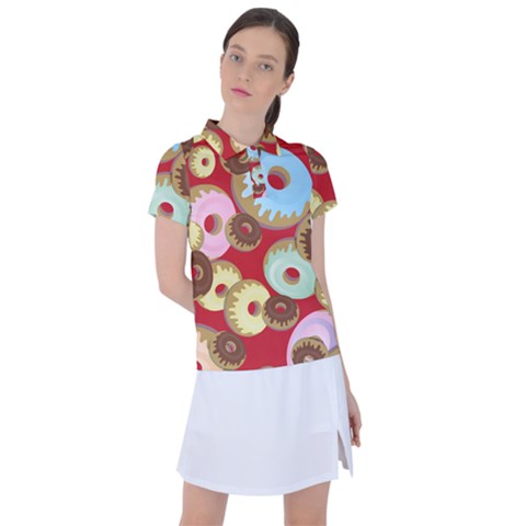 Donut  Women s Polo Tee by designsbymallika