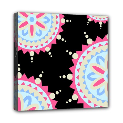 Madala Pattern Mini Canvas 8  X 8  (stretched) by designsbymallika