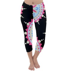 Madala Pattern Capri Winter Leggings 