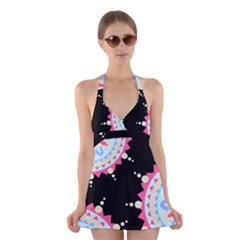 Madala Pattern Halter Dress Swimsuit  by designsbymallika