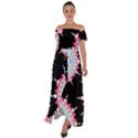 MADALA PATTERN Off Shoulder Open Front Chiffon Dress View1