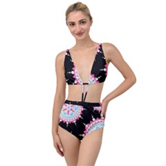 Madala Pattern Tied Up Two Piece Swimsuit by designsbymallika