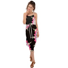 Madala Pattern Waist Tie Cover Up Chiffon Dress