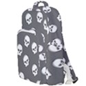 WHITE SKULL PATTERN Double Compartment Backpack View1