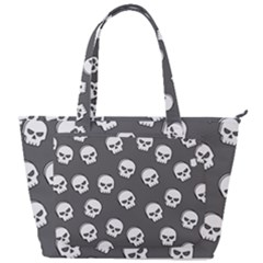 White Skull Pattern Back Pocket Shoulder Bag 