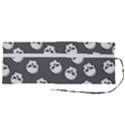 WHITE SKULL PATTERN Roll Up Canvas Pencil Holder (M) View2