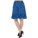 BLUE FLORAL PRINT Fishtail Chiffon Skirt View2