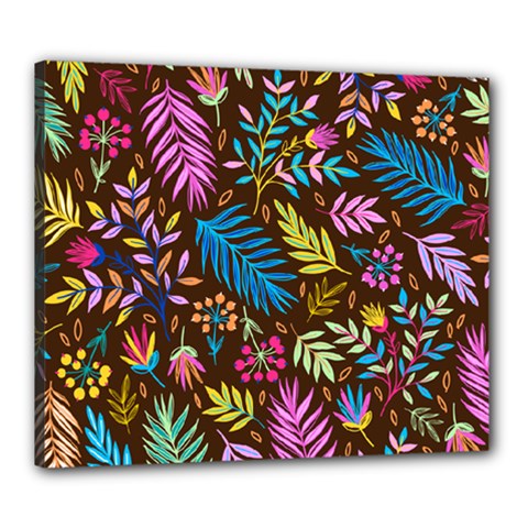 Tropical Print  Canvas 24  X 20  (stretched) by designsbymallika