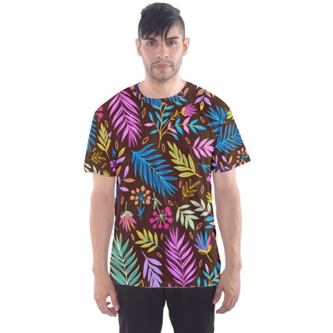 Tropical Print  Men s Sports Mesh Tee by designsbymallika