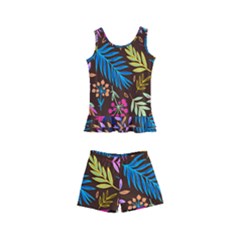 Tropical Print  Kids  Boyleg Swimsuit by designsbymallika