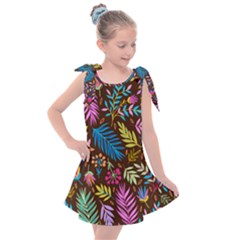 Tropical Print  Kids  Tie Up Tunic Dress by designsbymallika