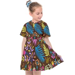 Tropical Print  Kids  Sailor Dress by designsbymallika