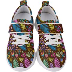 Tropical Print  Kids  Velcro Strap Shoes by designsbymallika