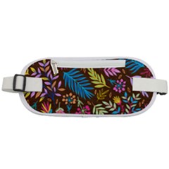 Tropical Print  Rounded Waist Pouch